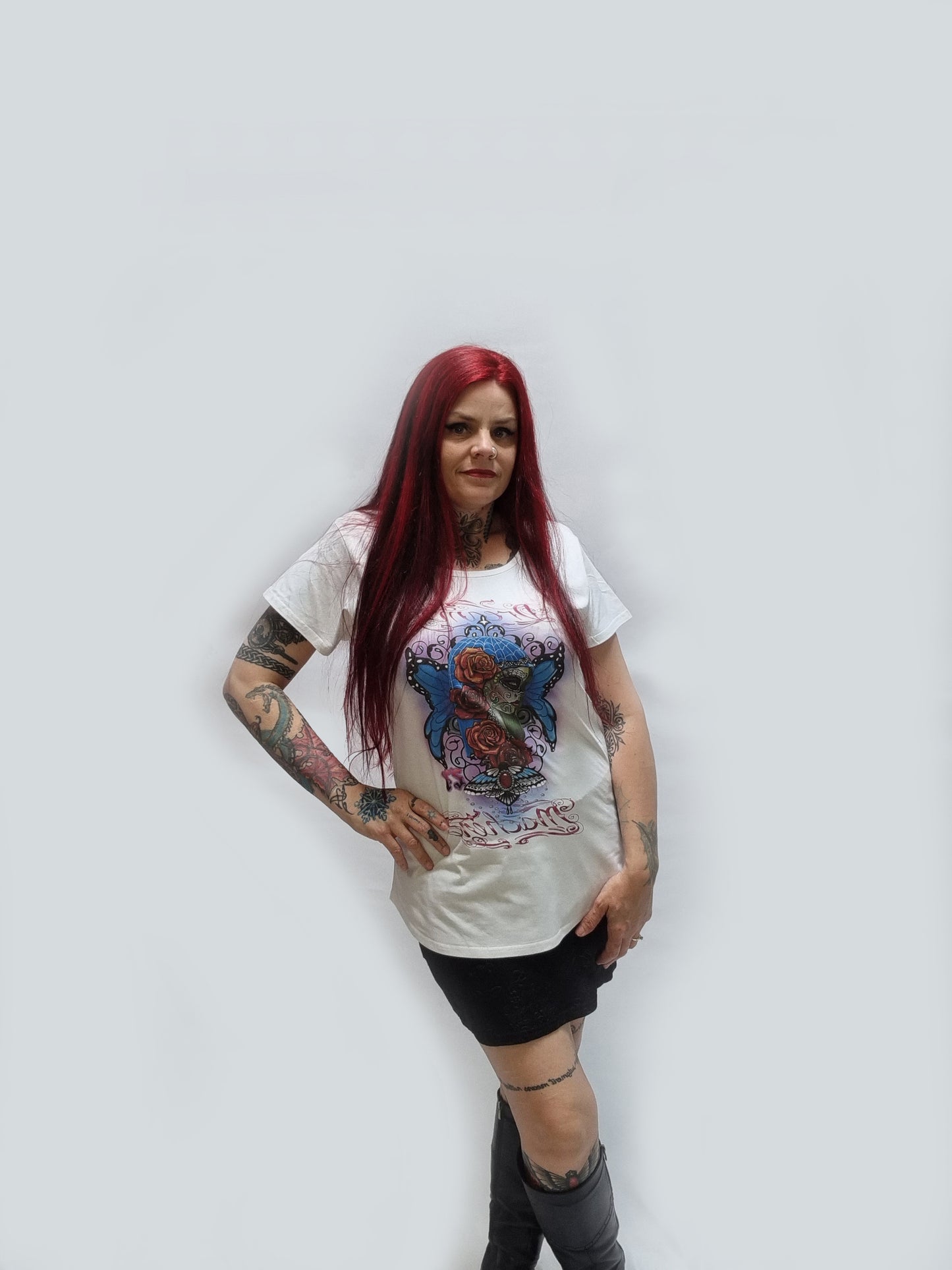 Jewelled moth butter T-shirt