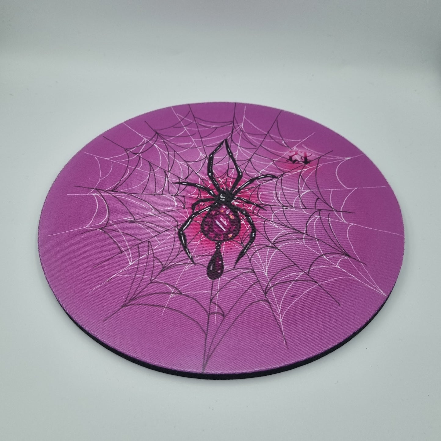 Pink Spider Mouse Pad